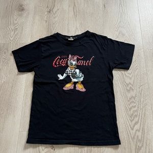 For Fun Daisy  Black T-Shirt Size: 7/8